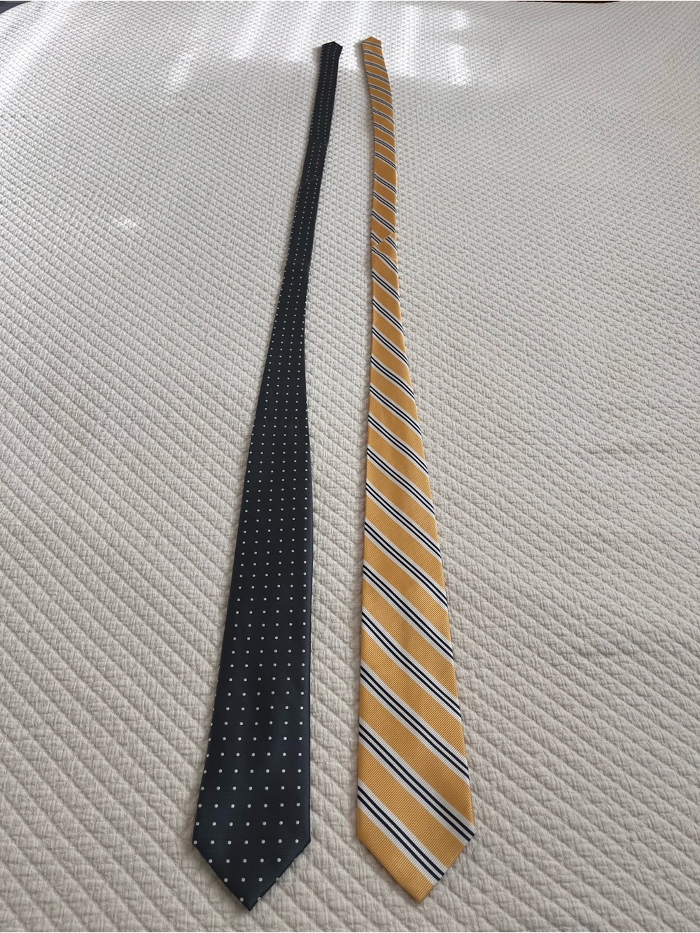 Nautica Black Polka Dot Tie & Nautica Yellow Striped Tie